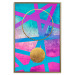 Poster Obstacle Course - colorful geometric abstraction with golden accents 117912 additionalThumb 20