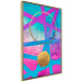 Poster Obstacle Course - colorful geometric abstraction with golden accents 117912 additionalThumb 12