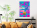 Poster Obstacle Course - colorful geometric abstraction with golden accents 117912 additionalThumb 23