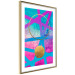 Poster Obstacle Course - colorful geometric abstraction with golden accents 117912 additionalThumb 8