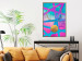 Poster Obstacle Course - colorful geometric abstraction with golden accents 117912 additionalThumb 7