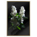 Poster Lilacs at Night - composition of spring white flowers amidst deep black 121912 additionalThumb 20