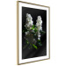 Poster Lilacs at Night - composition of spring white flowers amidst deep black 121912 additionalThumb 6