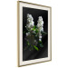Poster Lilacs at Night - composition of spring white flowers amidst deep black 121912 additionalThumb 2