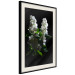 Poster Lilacs at Night - composition of spring white flowers amidst deep black 121912 additionalThumb 3