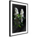 Poster Lilacs at Night - composition of spring white flowers amidst deep black 121912 additionalThumb 10
