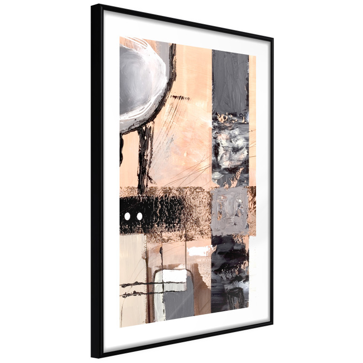 Wall Poster Lullaby - abstract yellow and gray patterns in an artistic style 122612 additionalImage 11