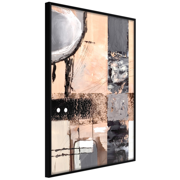 Wall Poster Lullaby - abstract yellow and gray patterns in an artistic style 122612 additionalImage 10