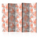 Room Divider Spring Geometry II - triangular figures with different textured colors 123012