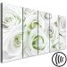 Canvas Print White rose buds - a composition with flowers and green accents 123212 additionalThumb 6