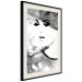 Wall Poster Elegant Infatuation - black and white portrait of a woman in watercolor motif 123412 additionalThumb 3