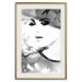 Wall Poster Elegant Infatuation - black and white portrait of a woman in watercolor motif 123412 additionalThumb 25