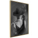 Poster Black Elegance - elegant black and white portrait of woman with cigarette 123612 additionalThumb 12
