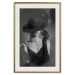 Poster Black Elegance - elegant black and white portrait of woman with cigarette 123612 additionalThumb 19