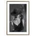 Poster Black Elegance - elegant black and white portrait of woman with cigarette 123612 additionalThumb 16