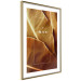 Wall Poster Brown Leaf - stylish English text on background of golden leaves 123812 additionalThumb 6