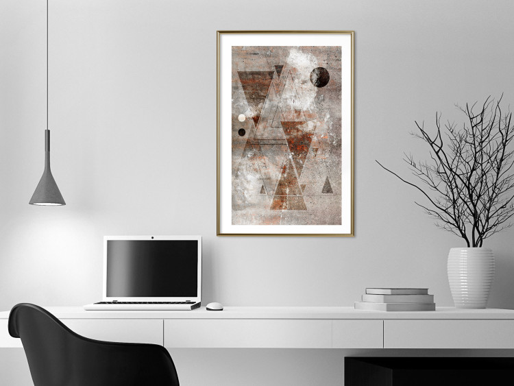 Wall Poster Horoscope - concrete texture with abstract geometric figures 125412 additionalImage 13