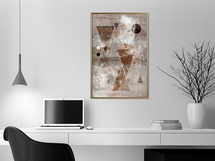 Wall Poster Horoscope - concrete texture with abstract geometric figures 125412 additionalImage 5