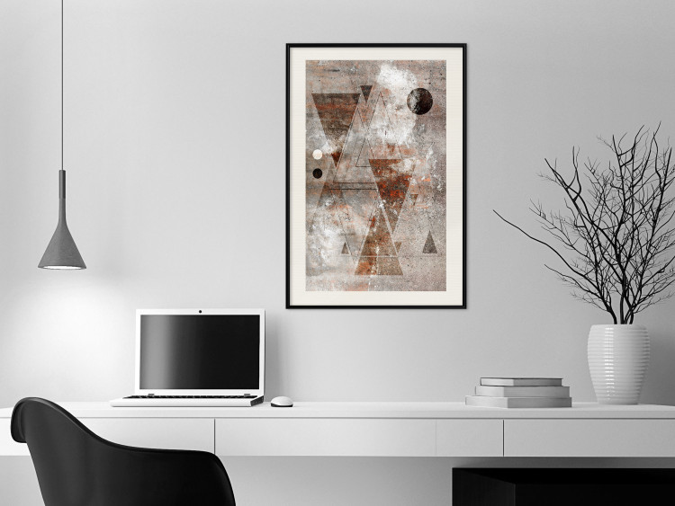 Wall Poster Horoscope - concrete texture with abstract geometric figures 125412 additionalImage 22