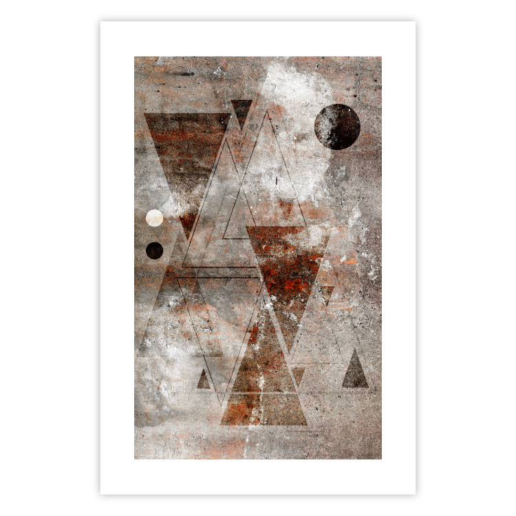 Wall Poster Horoscope - concrete texture with abstract geometric figures 125412 additionalImage 25