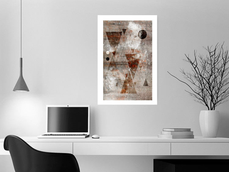 Wall Poster Horoscope - concrete texture with abstract geometric figures 125412 additionalImage 2