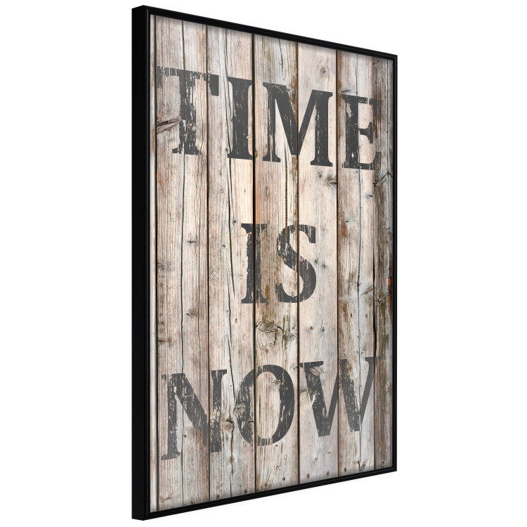 Poster Retro: Time Is Now - English text on a background of retro-style boards 125712 additionalImage 10