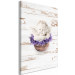 Canvas Print Lavender Dream (1-part) vertical - angel in vintage motif 128012 additionalThumb 2