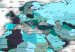 Large canvas print World Map: Blue World II [Large Format] 128512 additionalThumb 4