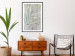 Wall Poster Chamaedorea - composition with plant motif on gray fabric texture 128612 additionalThumb 22