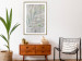 Wall Poster Chamaedorea - composition with plant motif on gray fabric texture 128612 additionalThumb 13
