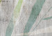 Wall Poster Chamaedorea - composition with plant motif on gray fabric texture 128612 additionalThumb 10