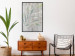 Wall Poster Chamaedorea - composition with plant motif on gray fabric texture 128612 additionalThumb 4