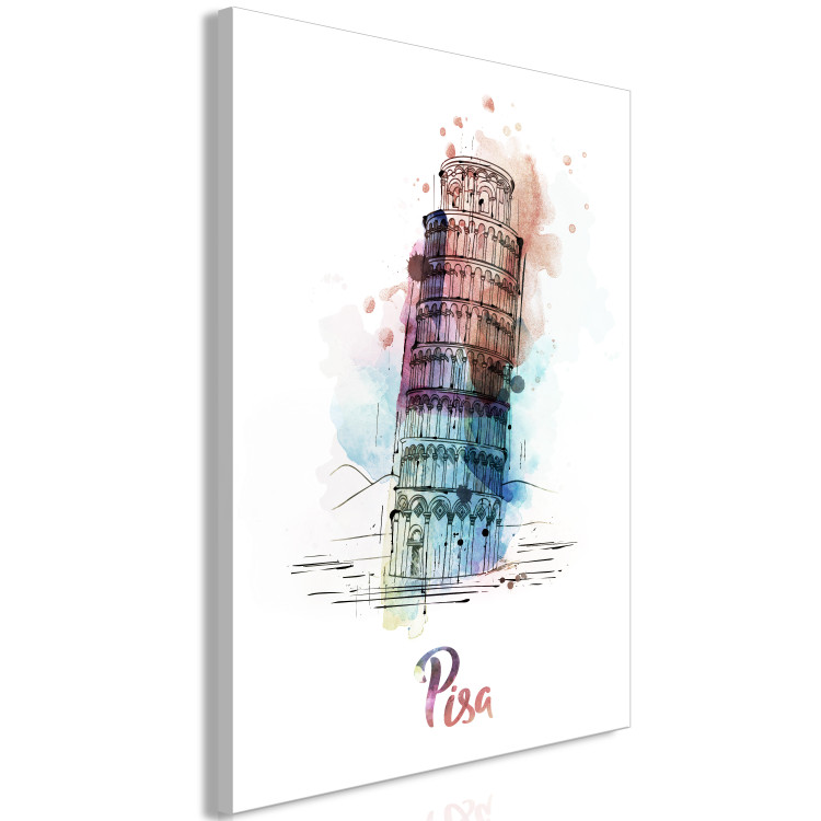 Canvas Colorful Memory (1-part) vertical - colorful architecture of Italy 129412 additionalImage 2