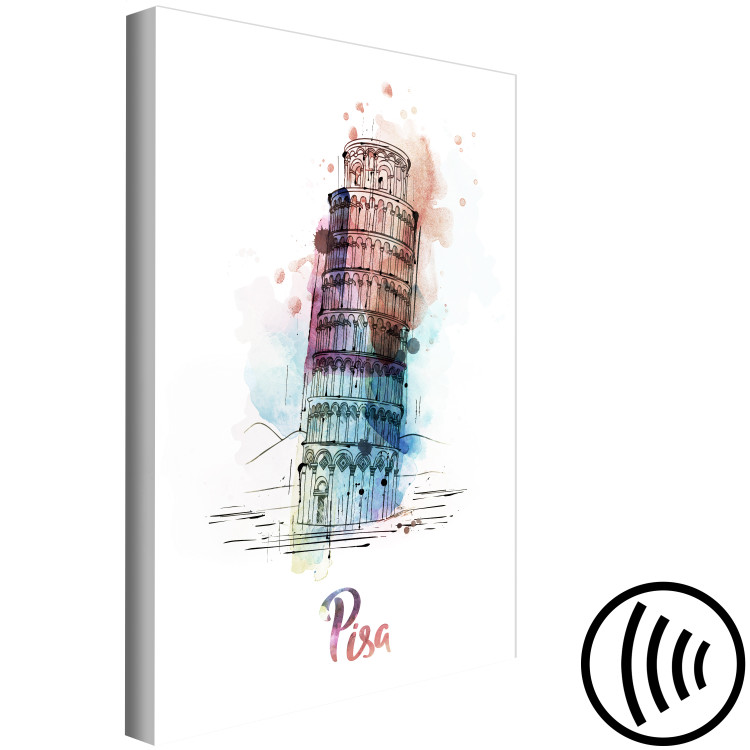 Canvas Colorful Memory (1-part) vertical - colorful architecture of Italy 129412 additionalImage 6