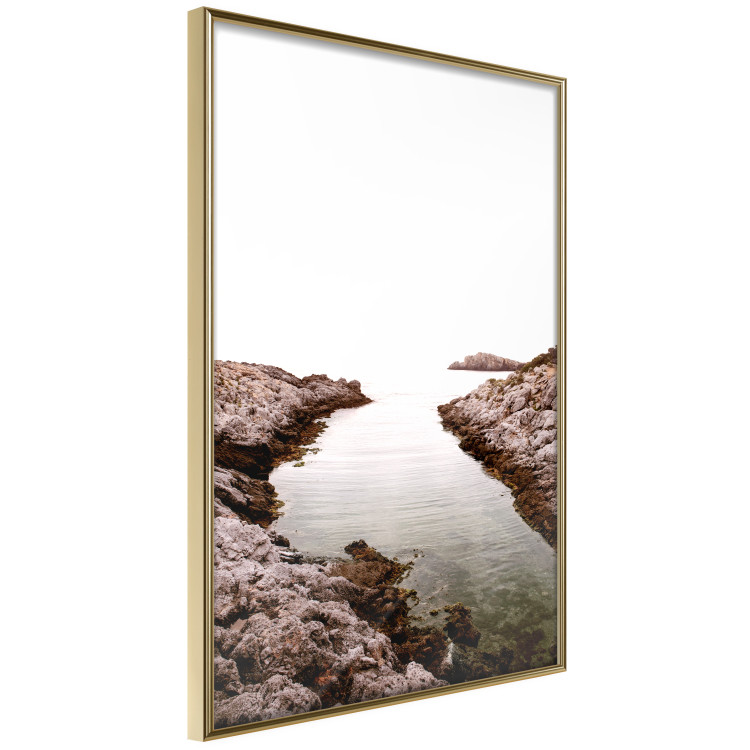 Poster Rocky Harbor - landscape of rocky cliffs by water in mist 129612 additionalImage 14