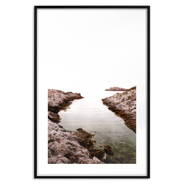 Poster Rocky Harbor - landscape of rocky cliffs by water in mist 129612 additionalImage 17