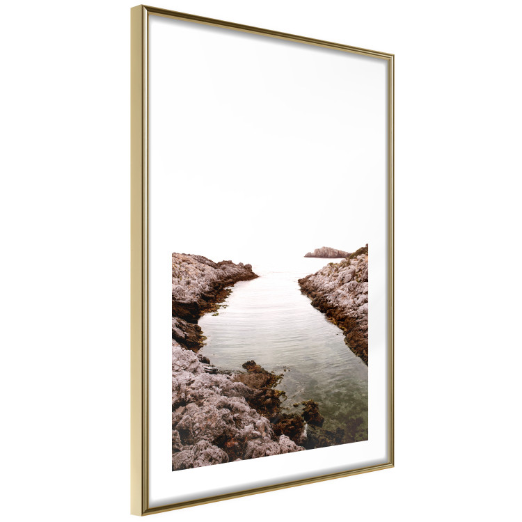 Poster Rocky Harbor - landscape of rocky cliffs by water in mist 129612 additionalImage 9