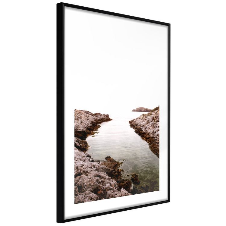 Poster Rocky Harbor - landscape of rocky cliffs by water in mist 129612 additionalImage 8