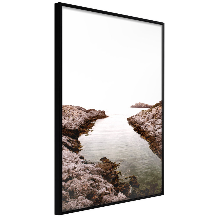 Poster Rocky Harbor - landscape of rocky cliffs by water in mist 129612 additionalImage 13