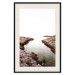 Poster Rocky Harbor - landscape of rocky cliffs by water in mist 129612 additionalThumb 19
