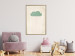 Poster Candy Rain - abstract green cloud with red rain 129912 additionalThumb 5