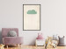 Poster Candy Rain - abstract green cloud with red rain 129912 additionalThumb 4