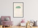 Poster Candy Rain - abstract green cloud with red rain 129912 additionalThumb 24
