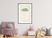 Poster Candy Rain - abstract green cloud with red rain 129912 additionalThumb 18
