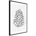 Wall Poster Open Cone - black line art of a cone on a solid gray background 130812 additionalThumb 6