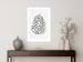Wall Poster Open Cone - black line art of a cone on a solid gray background 130812 additionalThumb 5