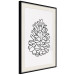 Wall Poster Open Cone - black line art of a cone on a solid gray background 130812 additionalThumb 2
