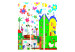 Room Separator Happy Farm - colorful house architecture with flowers and animals 133712 additionalThumb 3