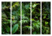 Room Separator Sunny Jungle II (5-piece) - green leaves of wild plants 134312 additionalThumb 7
