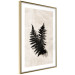 Poster Fern Trace - dark plant composition on a beige textured background 134512 additionalThumb 7